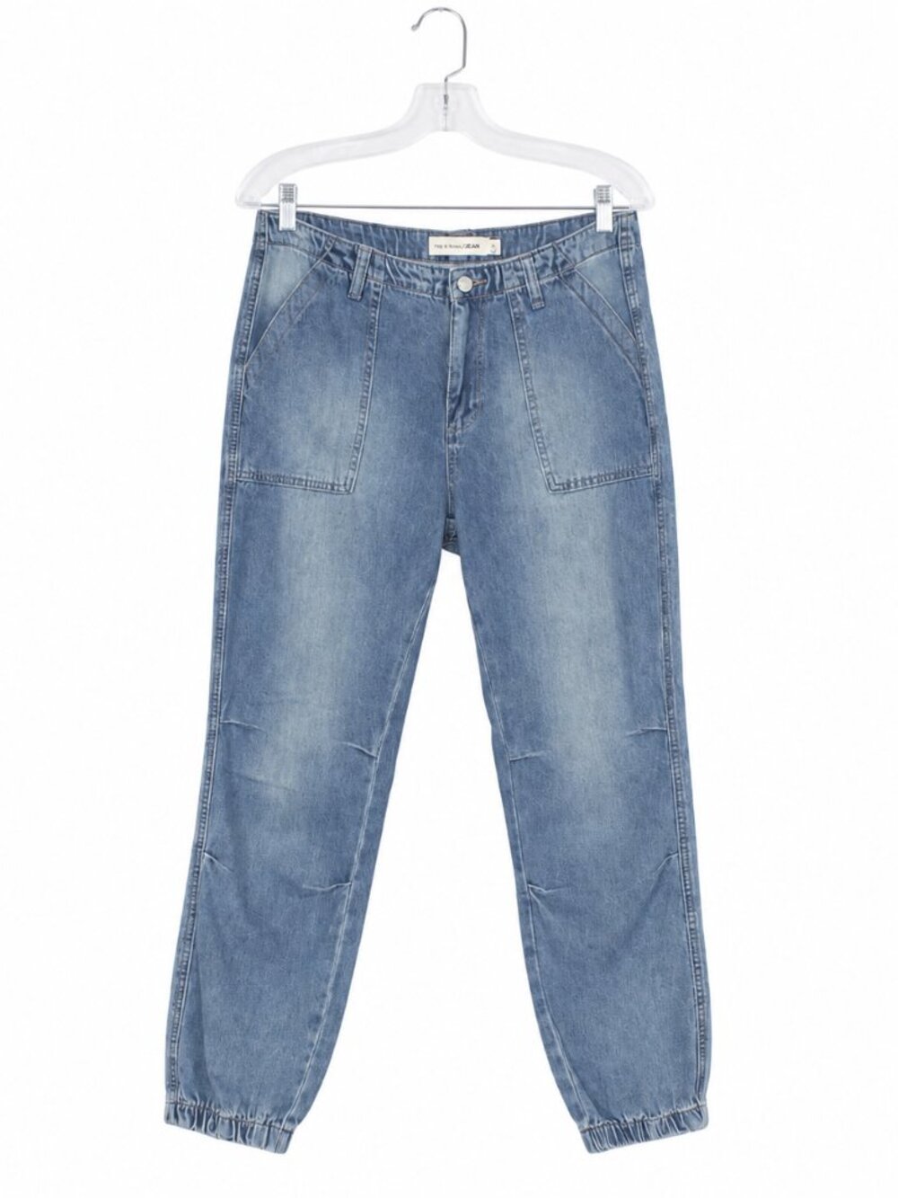REBECCA MINKOFF Utility Cargo Style Y2K Inspired Streetwear Jean Jogger Size M